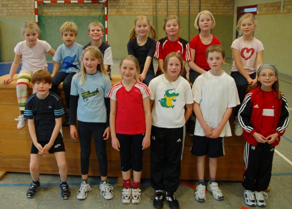 Kirstens Trainingsgruppe im Dezember 2007.