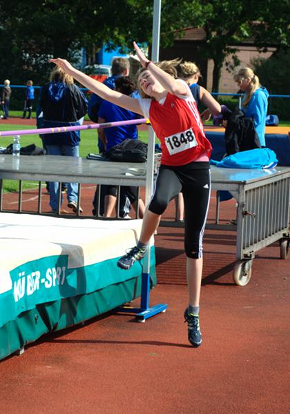 Laura Schulenkorf erreichte mit neuer persönlicher Bestleistung von 1,41m Platz sechs.