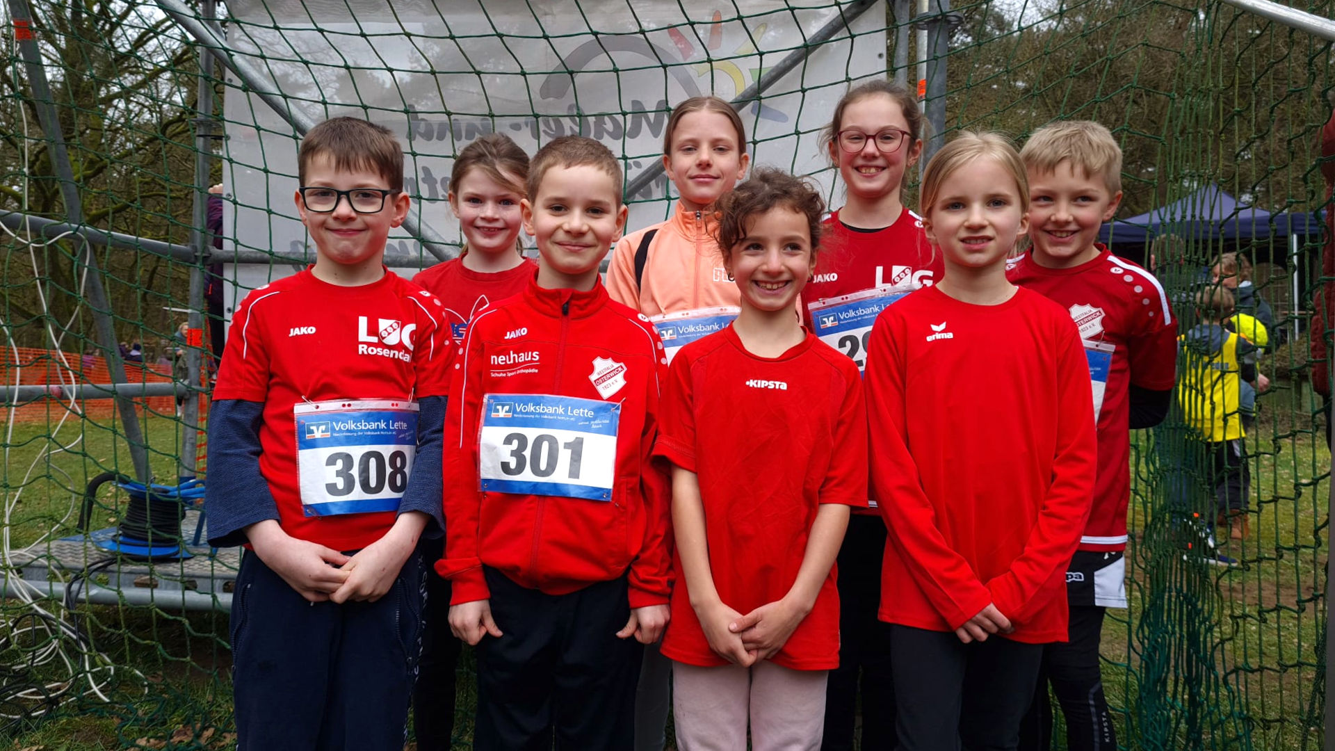 Die LG-Läufer*innen bei den Kreiswaldlaufmeisterschaften in Lette