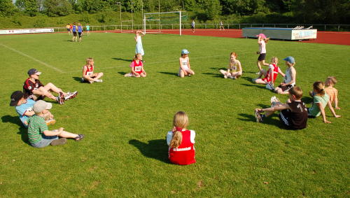 Wie im Vorjahr auch spielten die Kinder zum 
