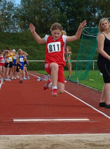 Dreimal Platz 17 für Alina Riermann beim Dülmener Sportfest.