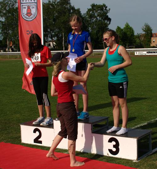 In der Endabrechnung kam Ricarda auf Platz 3 im Block Sprint-Sprung der W12.