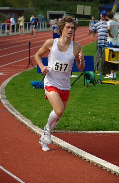 Im Gleichschritt 10m hinter André lief Christian Heidemann auf Platz 5 in der Männer Hauptklasse.