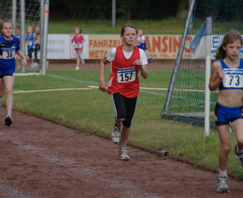 Platz Neun für Annika Schulze :) Kalthoff in der Altersklasse W9 mit 3:22,18 min.