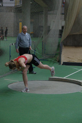 Platz Zwei für Ricarda Hemsing im Kugelstoßen der W15 mit 9,85m.