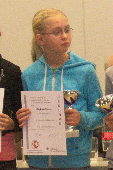 Marlen Reuver in der Altersklasse W10.