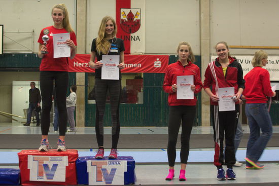 Platz fünf für Maike Schulenkorf im Wettkampf der W15. Platz fünf für Maike Schulenkorf im Wettkampf der W15.