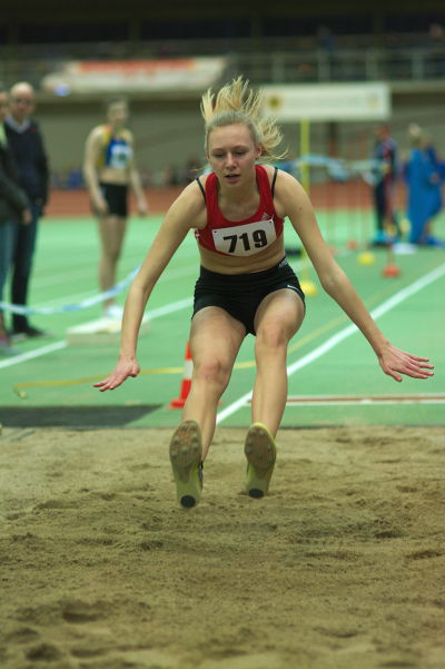 Mit 4,53m wurde Larissa Boom Siebte im Weitsprung der W15.