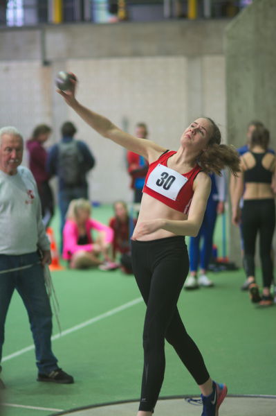 Im Kugelstoß lief es diesmal nicht ganz so gut für Maike Schulenkorf Im Kugelstoß lief es diesmal nicht ganz so gut für Maike Schulenkorf