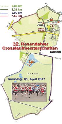 Zwischen vier verschiedenen Strecken können die Teilnehmer der Rosendahler Crosslauflaufmeisterschaften wählen. Foto: az