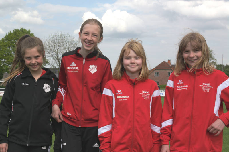 Greta Schumacher, Lisa Kerkhoff, Jette Bruns und Emily Schwering.