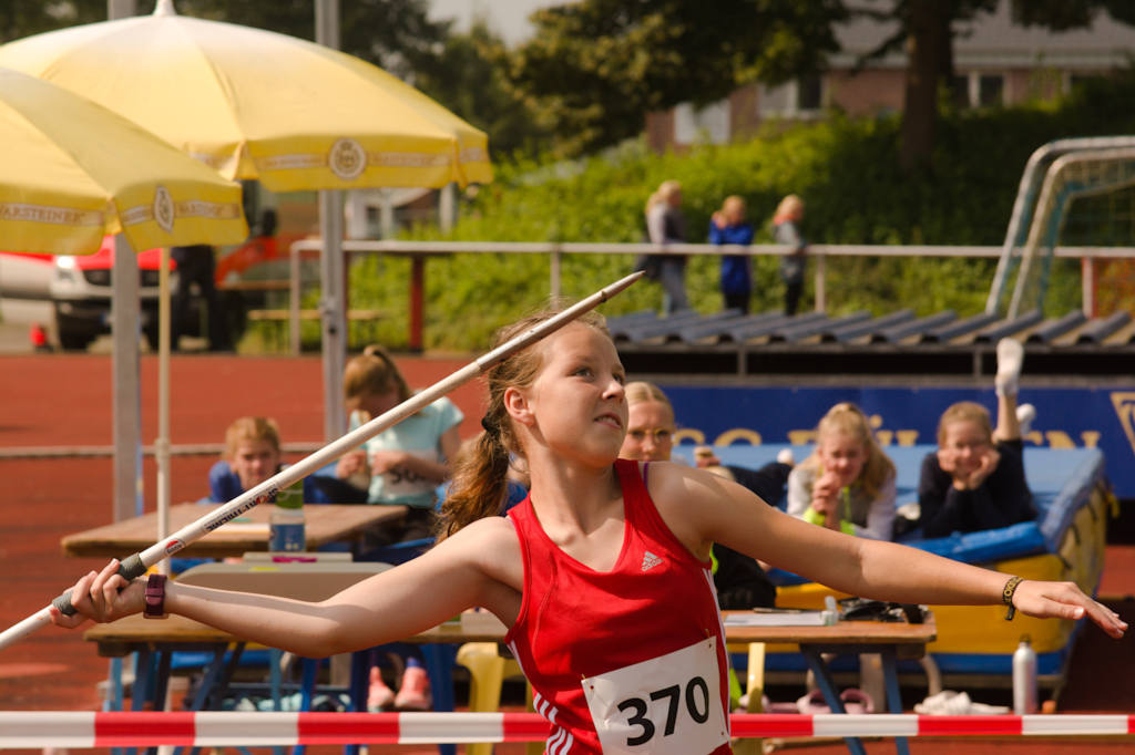 Mit 14,63 m  belegte Lena den fünten Platz in der W13.