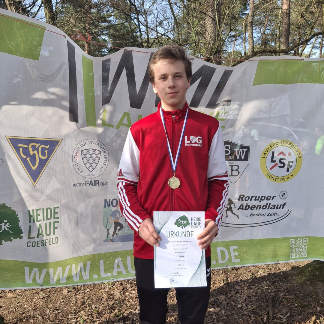 Mit drei iTeilnahmen bei der WML-Laufserie war Nico Kemler diesmal der erfahrenste LG-Läufer in der Heide.